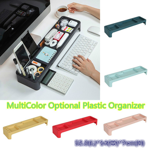 MultiColor Office Table Organizer Plastic Keyboard Organizer Computer Storage Rack for Phone/Stationary Orgainzer Desktop Shelf ► Photo 1/6