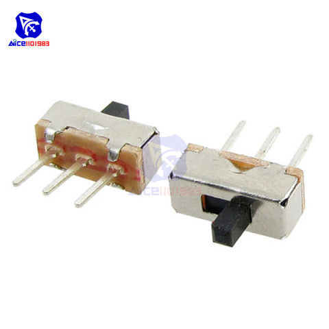 diymore 20PCS/Lot 3 Pin SS12D00G3 2 Position SPDT 1P2T PCB Panel Mini Vertical Slide Switch ► Photo 1/3