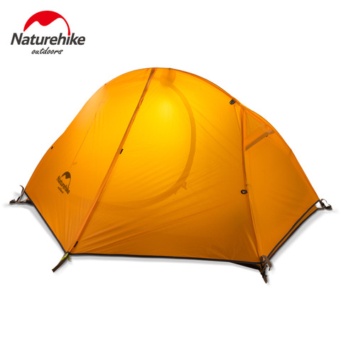 Naturehike Tent Nylon Waterproof 1 Person Tent PU4000 Ultralight Backpacking Hiking Tent Awning Cycling Single Camping Tent ► Photo 1/6