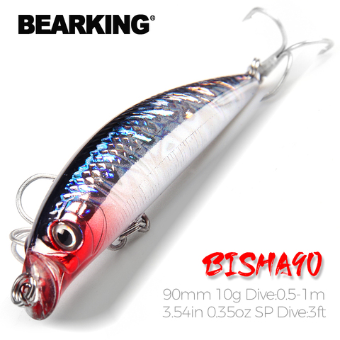 Hot model bearking Retail fishing lures, floating minnow,penceil bait size 90mm 10g,magnet inside,dive 0.5m ► Photo 1/6