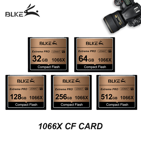 BLKE Memory Card CF Card 128GB 64G 32G Extreme Pro UDMA7 1066X Compact Flash Card High Speed UDMA7 1066X for Canon Nikon camera ► Photo 1/6