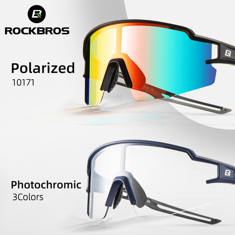  ROCKBROS Photochromic Cycling Glasses for Men Cycling