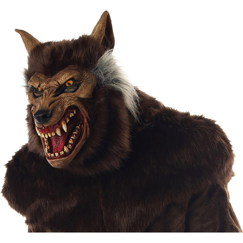 Anime Werewolf Masks Animal Wolf Realistic Cosplay Latex Masques  Halloween Costumes Accesories Carnival Headgear Party Props ► Photo 1/6