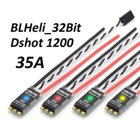 HAKRC BLHeli_32 Bit 35A 2-5S ESC Built-in LED Support Dshot1200 Multishot for FPV RC Drone Racing ► Photo 1/5