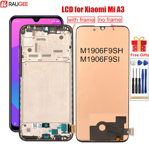 Price history & Review on LCD for Xiaomi Mi A3 LCD display Touch Screen with Frame Digitizer Replacement for Xiaomi Mi A3 CC9E M1906F9SH LCD Screen | AliExpress - raugee