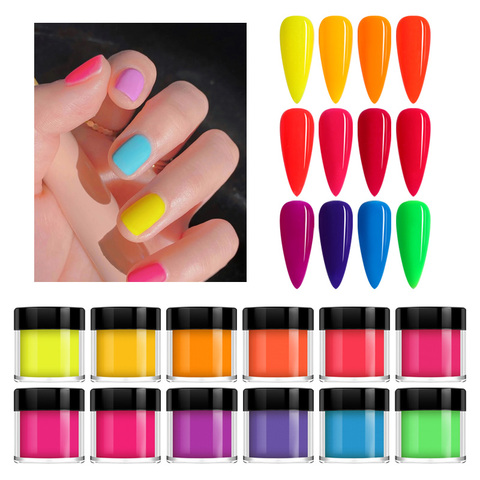 24 Colors Acrylic Nail Powder Set, Colored Acrylic Powder For