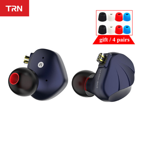 TRN VX 1DD 6BA Hybrid Metal In Ear Monitor Earphone HIFI Sport Earphone Earplug Headset TRN BT20S PRO V90 BA8 C10PRO CA16 ZSX P1 ► Photo 1/6
