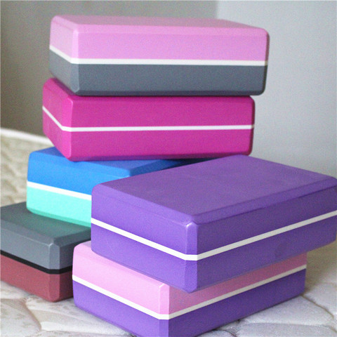 Yoga Block Multi colors Pilates EVA Yoga Brick Gym Foam  Stretching Aid Gym Pilates Yoga Block Exercise Fitness Sport ► Photo 1/6