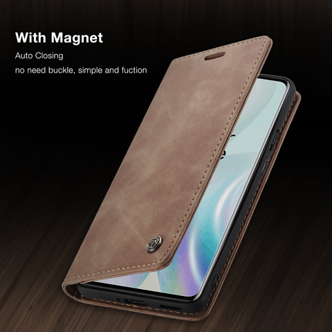 CaseMe Luxury Leather Magnetic Flip Wallet Case For OnePlus for 1+ 7 8 Pro Stand Card Slot Phone Case for One Plus 8 Pro cover ► Photo 1/6