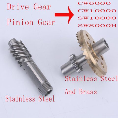 Stainless steel Drive Gear and Pinion Gear For Lurekiller CW6000/CW10000/SW8000H and SW10000 ► Photo 1/1