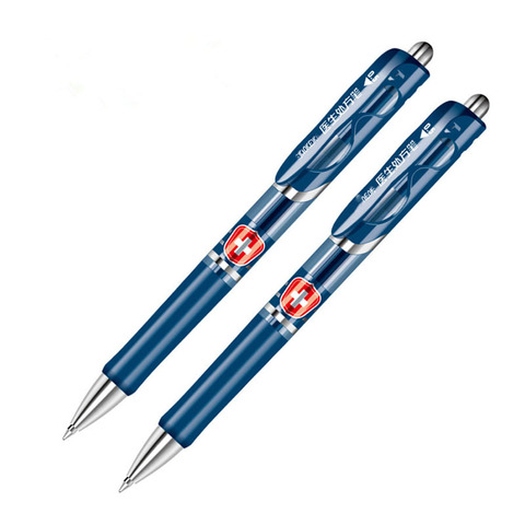 2pcs Blue Don't Fade for Long European Standard Press Type Medical Prescription Pen Gel Ink Pens Stationery Office Supplies ► Photo 1/4