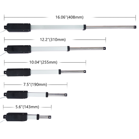 Linear Actuator 12 V Volt Electric Lineal Push Rod Mini Motor 15mm/s 20N Stroke 25/50/75/100/150mm Wireless Controller DC 12V ► Photo 1/6