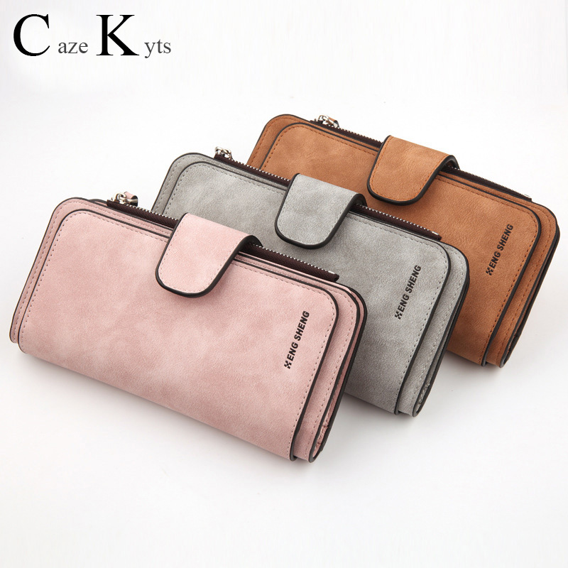 New hot ladies long leather clutch purse fashion, casual, solid color,  simple zipper buckle design large capacity long wallet - Price history &  Review, AliExpress Seller - Shop4684051 Store