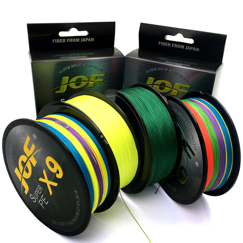 JOF Braided Fishing Line 9 Strands 500M 300M 100M Carp Fishing Line Saltwater Fishing Weave PE Multifilament X9 ► Photo 1/6