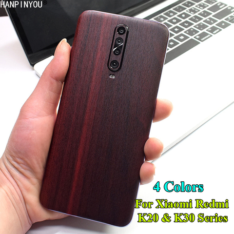 For Xiaomi Redmi K30 K20 Mi 9T Pro Ultra 3D Imitation Wood Grain Protection Back Skin Decal Protect Sticker Film (Not a Case) ► Photo 1/6