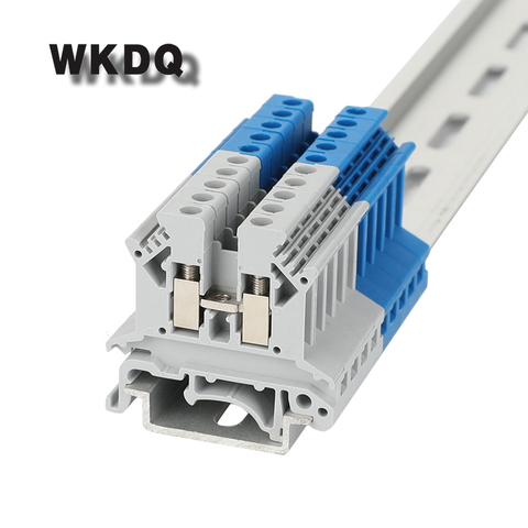 Din Rail Terminal Block Universal Panel Mount  UK 2.5B Screw Electronic Terminal Strips Contactor Conductor 10pcs ► Photo 1/6