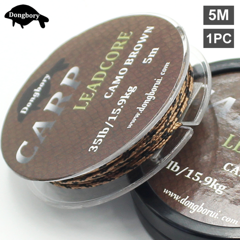 5M Carp Fishing Line Leadcore 12 Braided Hooklink Lead Core Leader