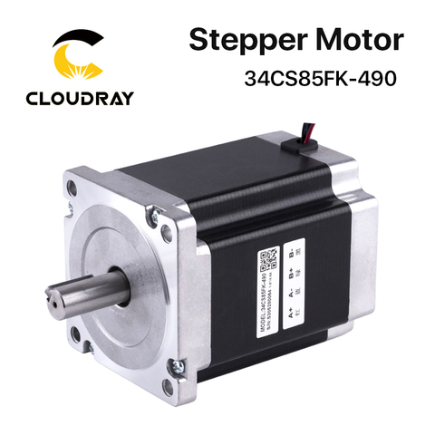 Nema 34 Stepper Motor 112m 2 Phase 8.5N.m 4.9A 4-lead Stepper Motor High Torque (34CS85FK-490) for CNC engraving milling machine ► Photo 1/6