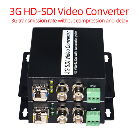 3G SDI over Fiber optic Media Converters Transmitter Receiver SDI Fiber Extender single fiber SFP LC ► Photo 1/6