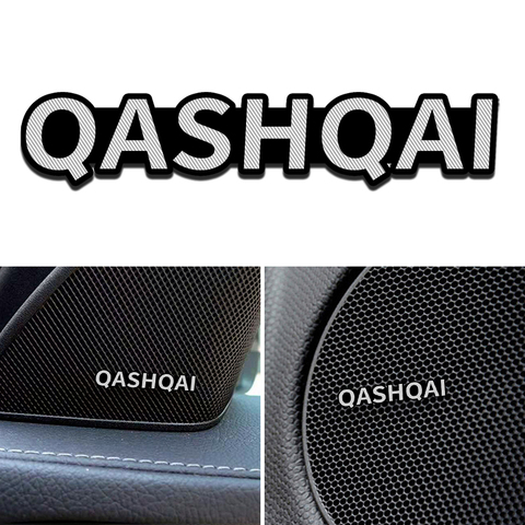 4pcs/set fit for Nissan QASHQAI J10 J11 Murano X-trail Teana speaker aluminum 3D sticker car stereo Stickers auto Accessories ► Photo 1/5