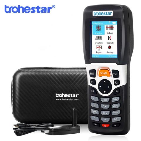 Trohestar Wireless Barcode Scanner 1D Bar Code Reader Portable Handheld Inventory Counter Data Collector PDA Bar Code Scanners ► Photo 1/6