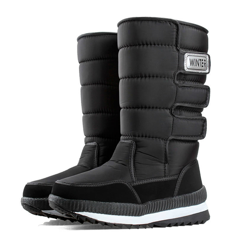 High Top Snow Boots Men Shoes Winter Plus Velvet Super Warm Cotton Shoes Man Black Camouflage Big Size 39-47 Cold-proof Boots ► Photo 1/1
