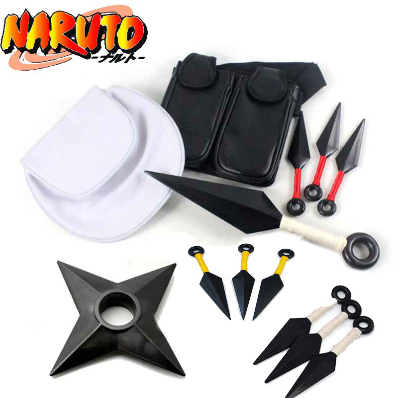 Naruto Anime Cosplay Ninja Weapon Tool Set - Kunai Shuriken Accessories