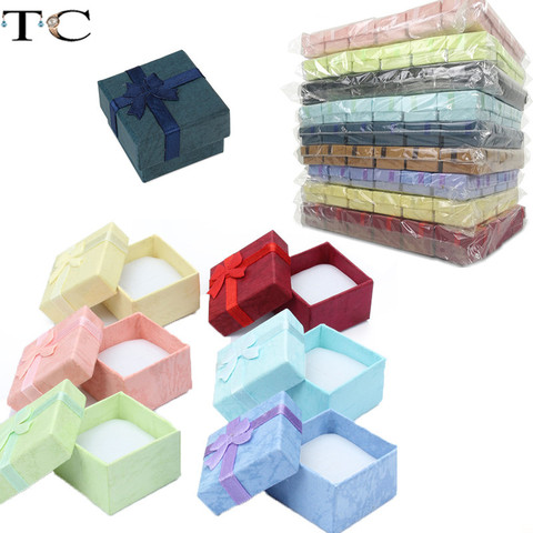 Ring Gift Box Jewelry Organizer Paper Box Ring Packaging Box Jewellry Store Container Earring Box 24pcs/Lot ► Photo 1/6