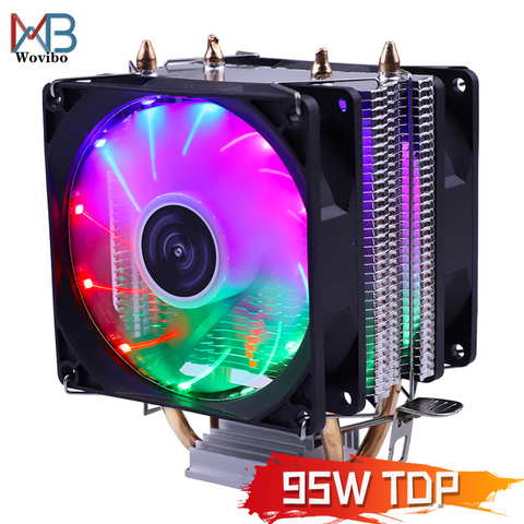 Silent CPU Cooler Fan 90mm 3PIN For Intel LGA 775 1150 1151 1155 1156 1366 AMD AM2 AM3 AM4 Socket Efficient Ventilador ► Photo 1/6