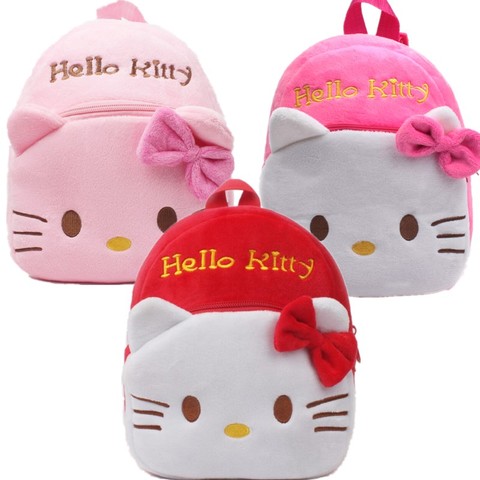 Kids Backpack with Plush Toy - Hello Kitty