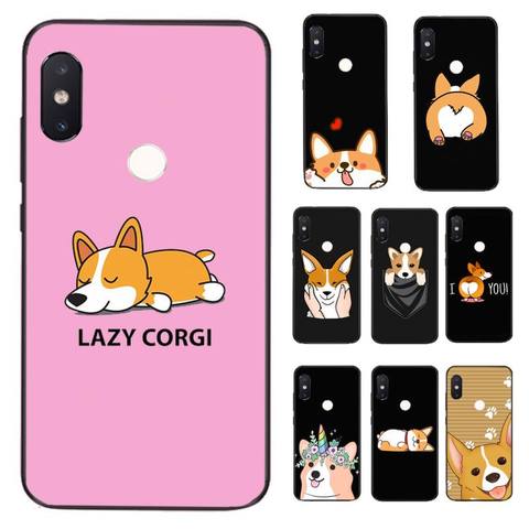 FHNBLJ cute cartoon dog Corgi Phone Case for Xiaomi Redmi 5 5Plus 6 6A 4X 7 7A 8 8A 9 Note 5 5A 6 7 8 8Pro 8T 9 ► Photo 1/6