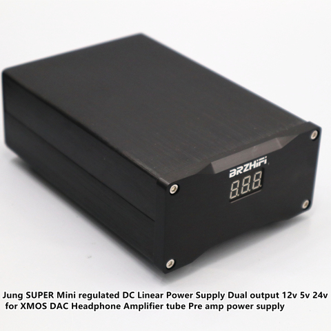Jung SUPER Mini regulated DC Linear Power Supply Dual output 12v 5v 24v  for XMOS DAC Headphone Amp tube Pre amp Power Supply ► Photo 1/6