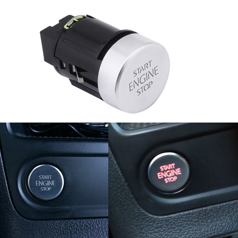 SPEEDWOW Car Engine Start Stop Button Switch For V-W Tiguan 2008-2016 Sharan 2011-2016 7N 5N0959839 5N0 959 839 ► Photo 1/6