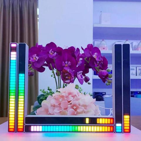 Dropshipping Voice-activated Pickup Rhythm Light Car Atmosphere RGB Colorful LED Music Rhythm Light USB Rhythm Light Adjustable ► Photo 1/6