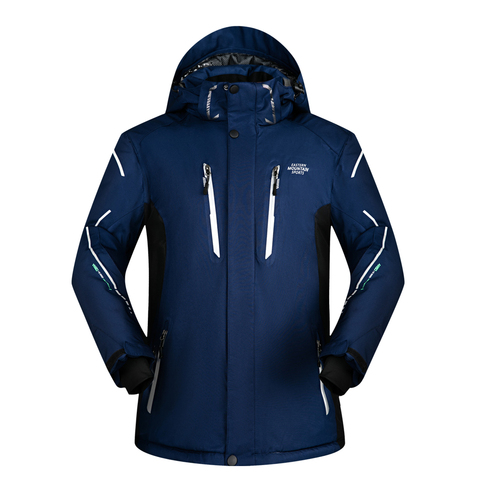 Men Ski Jacket Brands Outdoor Waterproof Thicken Super Warm -30 Degree Snow jacket Clothes Coat Winter Snowboard Jacket Men ► Photo 1/6