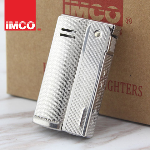 IMCO Steel Metal Gasoline Kerosene Lighter 6800 Silver Oil Smoking Cigarette Briquet Men Birthday Gift Gadgets ► Photo 1/6