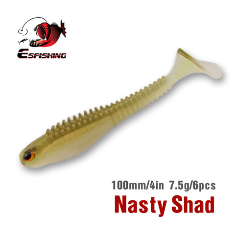 KESFISHING Fishing Lure Soft Big Nasty Shad 4 6pcs 10cm/7.5g Carp Fishing  Swimbait Fishing Bait SpringKESFISHING - Price history & Review, AliExpress Seller - Kes fishing Official Store