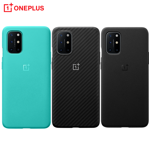 For Oneplus 8T 100%  Original Case official Stock Sandstone bumper Karbon Protection Back Cover ► Photo 1/6