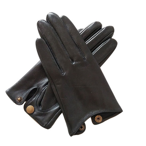 2022 Half Palm Glove Driving Fashion Genuine Real Goat Leather Gloves Women Fashion Mittens Real Leather G595 ► Photo 1/5