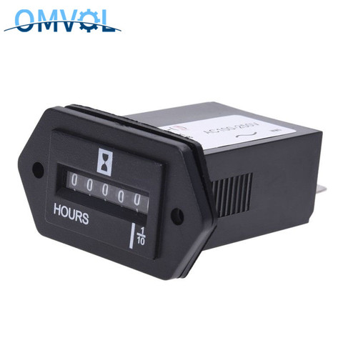 1PC AC100-250V DC10-80V Electromechanical Hour Meter Counter ► Photo 1/2