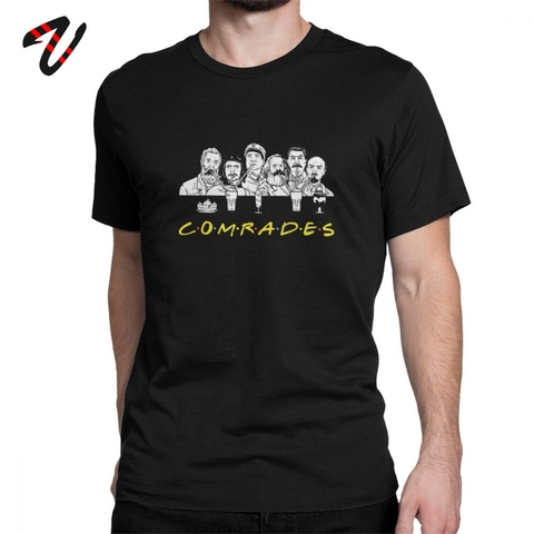 Summer T-Shirt Communist Friends Men T Shirt Comrades Marxism Marx Engels Lenin Stalin and Mao Zedong Clothes Vintage Tees 2022 ► Photo 1/6