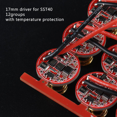 17mm Driver for SST40 ,12groups , max current output 5000mA, Temperature protection management inside ► Photo 1/4