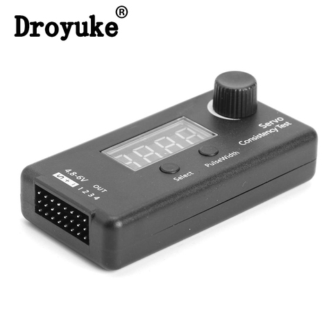 Droyuke DC 4.8-6V Mini 3Modes Digital Servo/ESC Consistency Tester Steering Gear Measurement for RC Helicopter Airplane Car Tool ► Photo 1/6