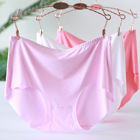 Large Size Panties for Women Underwear Ladies Big Size Briefs Ice Silk  Cotton Crotch Plus Size Seamless Panties Female Xxxl 4XL - Price history &  Review