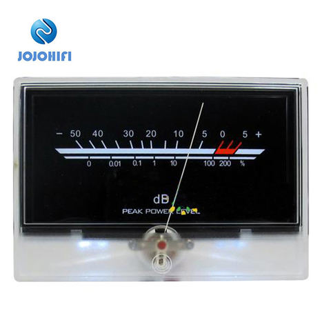 1/2/4/6/8pcs P-134 VU Meter After Stage Golden Voice Audio Level Power Discharge Flat Table Audio Level DB Headlight w/Backlight ► Photo 1/3