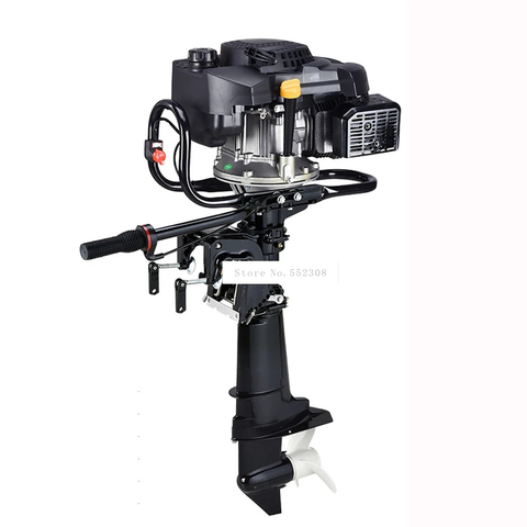 9 Horsepower Boat Outboard Engine Air-cooling Gasoline Fuel Short Shaft Four 4 strok Outboard Motor For Inflatable Boat ► Photo 1/2