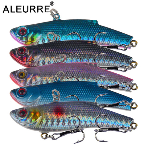 1pcs VIB Winter Ice Sea Fishing Lures 7cm/20g Hard Crankbait Wobblers Artificial 5 Colors Trolling Carp Fishing Accessories ► Photo 1/6