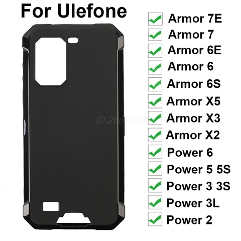 For Ulefone Armor 7E 7 6E 6 6S X5 X3 X2 Gel Pudding Silicon Case Protective Back Cover Power 6 5 5S 3L 3 3S Note 9P Phone Case ► Photo 1/6