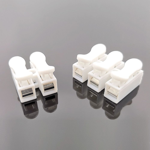 Mini Fast Wire Cable Connectors Universal Compact Conductor Spring Splicing Wiring Connector Push-in Terminal Block CH-2 CH-3 ► Photo 1/3