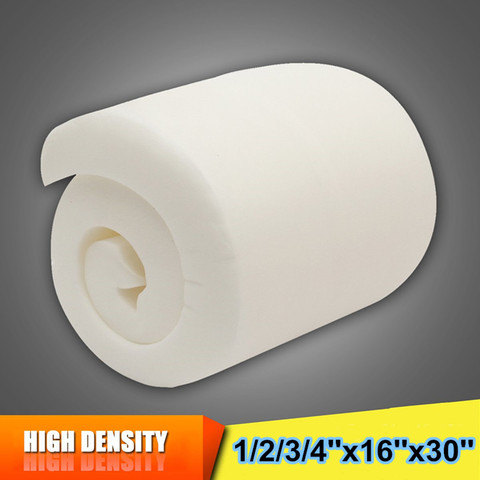16''x30'' High Density Seat Foam Rubber Replacement Polyurethane Upholstery Cushion Pad White Firm Foam Sheet Cushion Pads ► Photo 1/6